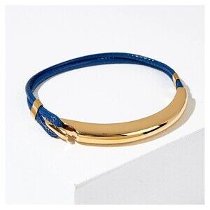 India Hicks The Hook Bracelet Unisex Navy Nautical Woven Jewelry Retired